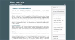Desktop Screenshot of flashutvecklaren.se